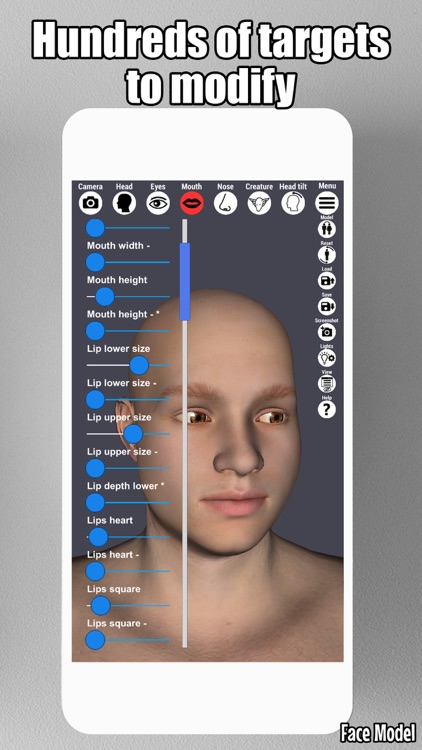 Face Model -posable human head screenshot-3