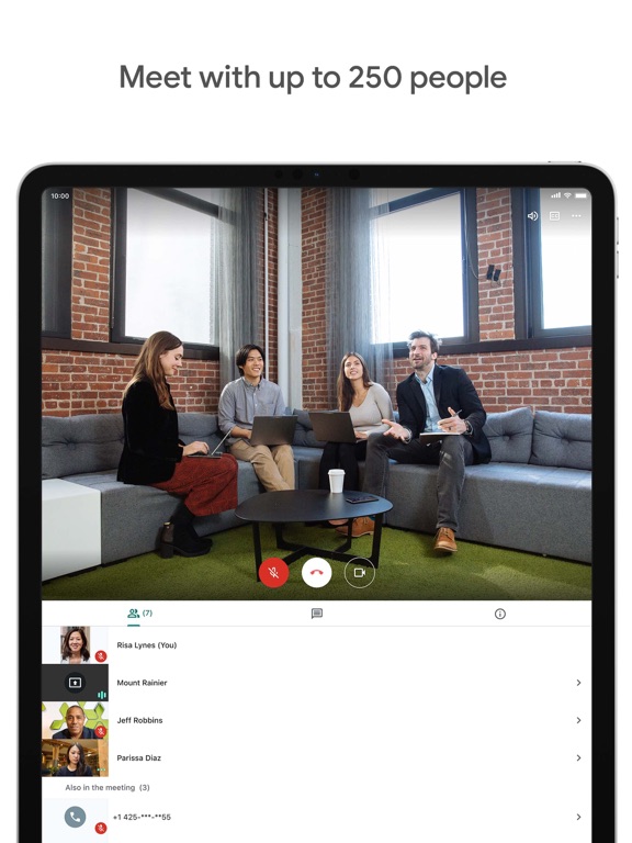 iPad Image of Google Meet
