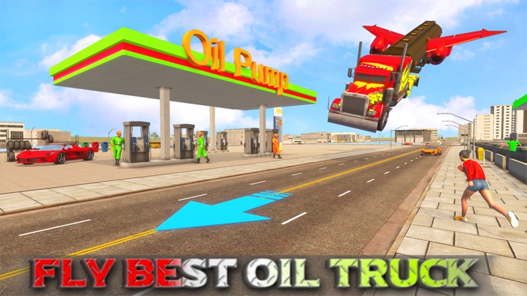 Oil Truck Games: Flying Games screenshot-3