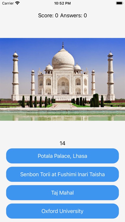 Amazing Places Quiz