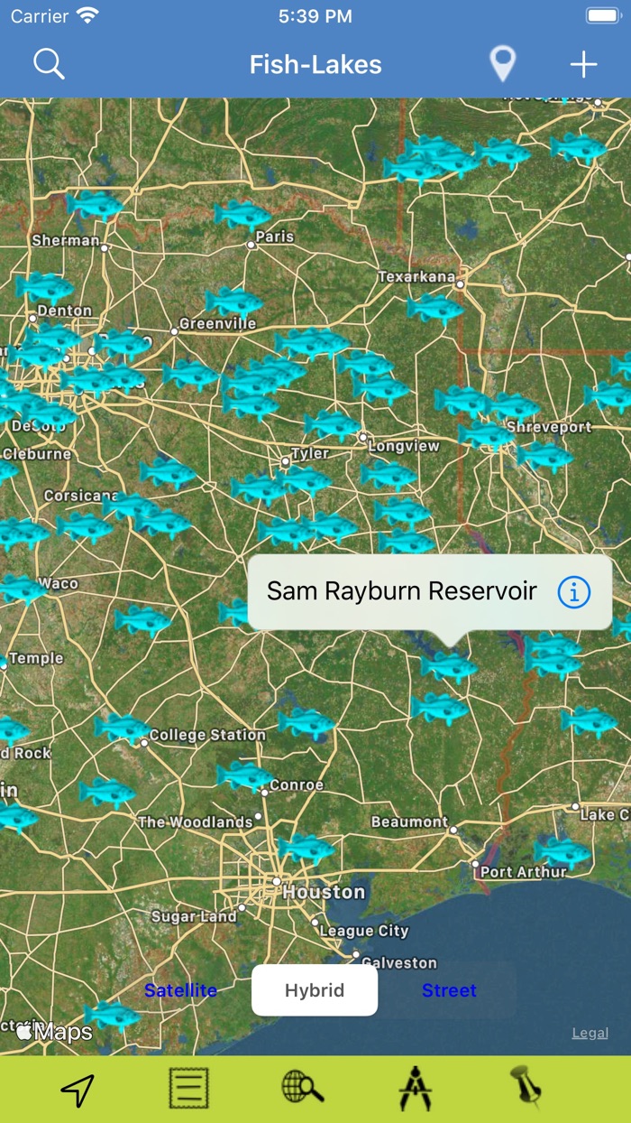 Texas-LA-AR Lakes  Fishes