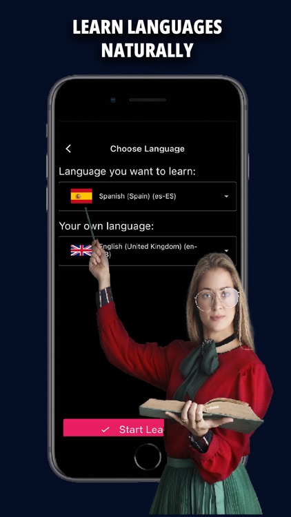 Practice languages learning AI