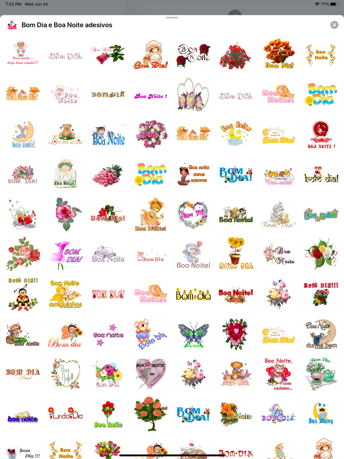 Bom Dia e Boa Noite adesivos