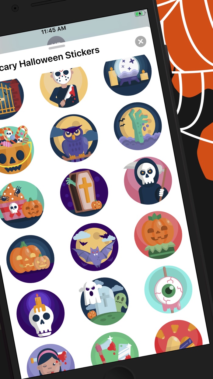 Scary Halloween Stickers App