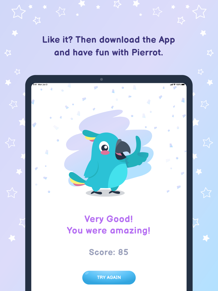 Pierrot Learn animal names