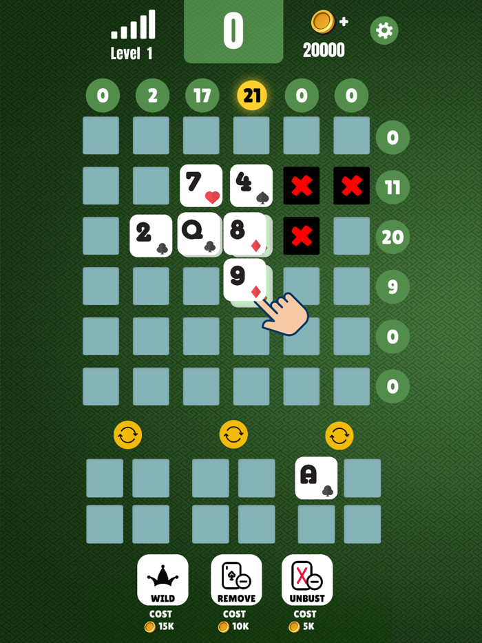 Blackjack 21 Across