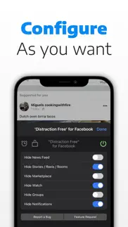 distraction free for facebook iphone screenshot 2