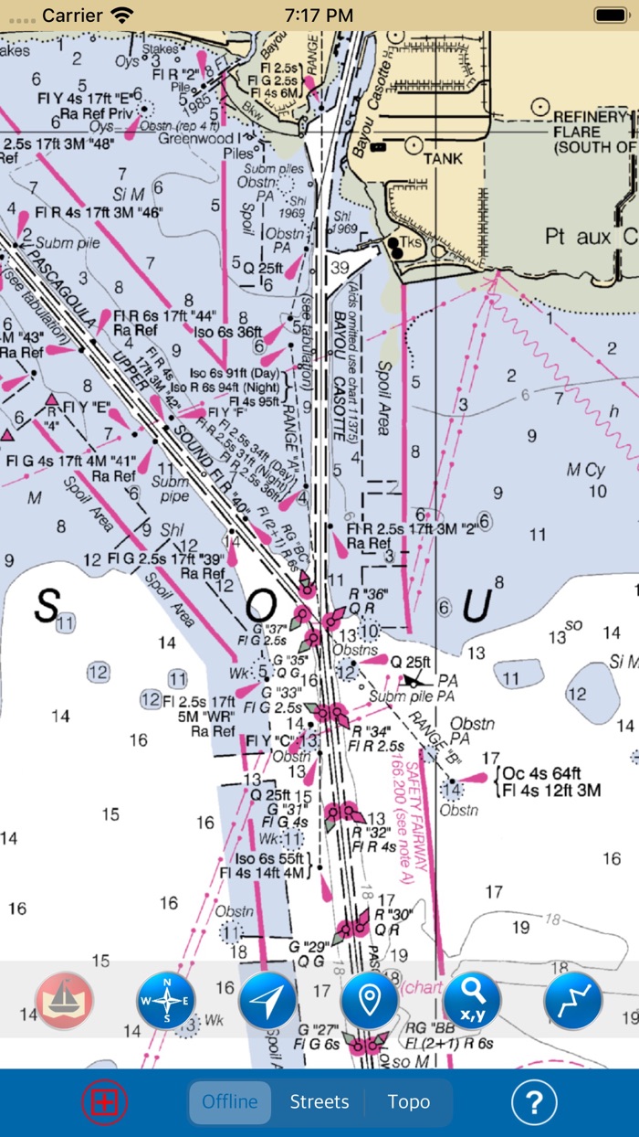 Mississippi-Alabama Marine Map