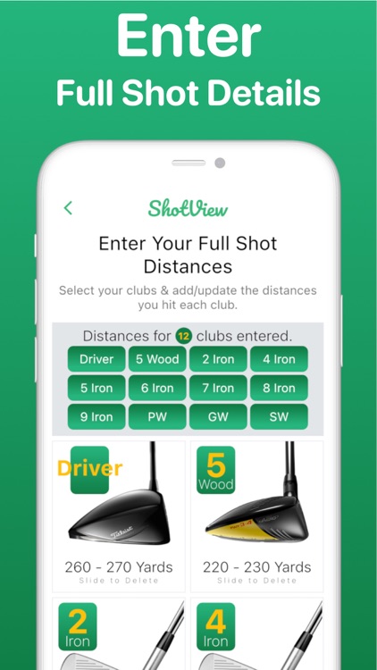 ShotView: Golf Club Distances screenshot-3