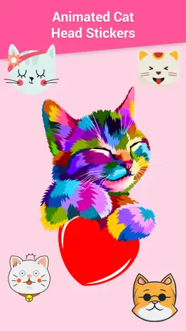 Game screenshot Animated CAT HEADS Stickers mod apk