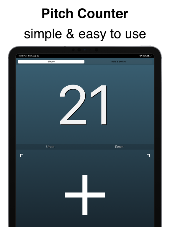 Pitch Counter + Speed Calculator – For Baseball & Softball screenshot