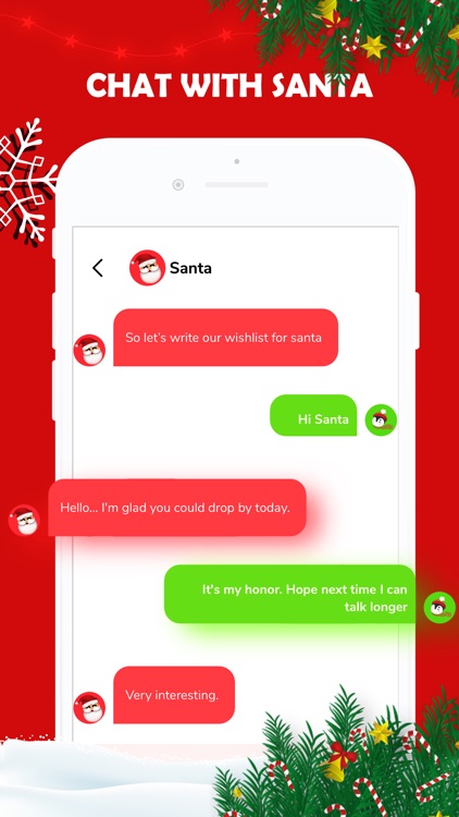 Santa Video Call, Gif and Text screenshot-9
