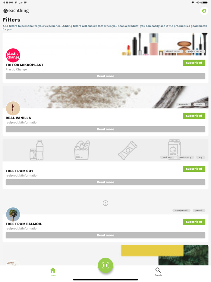 eachthing product scanner
