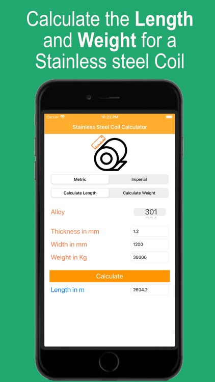 Stainless Coil Calculator