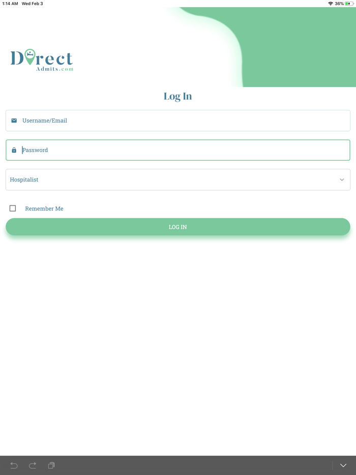 Direct Admit Hospitalist