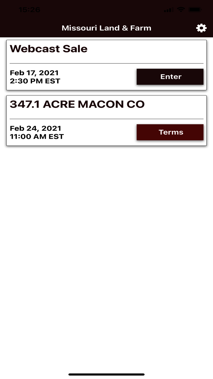 Missouri Land  Farm Bidding
