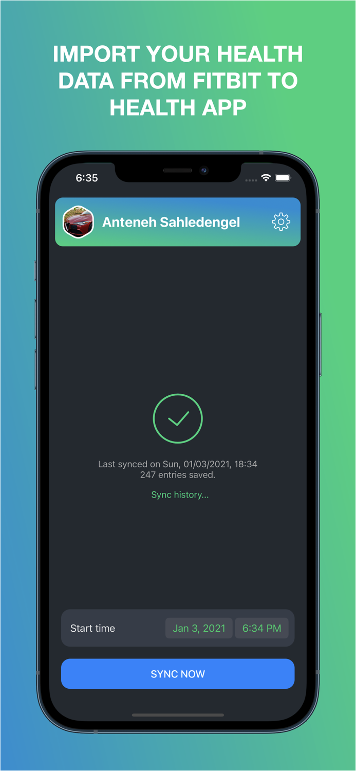 Health Import from Fitbit