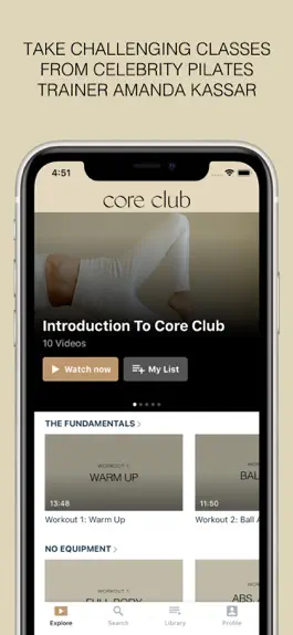 Game screenshot CORE CLUB: Pilates by Amanda apk