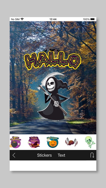 Halloween Sticker on your Pic