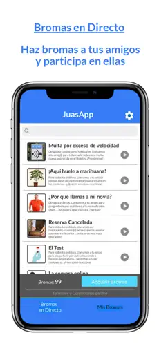 Screenshot 1 JuasApp - Bromas por Teléfono iphone