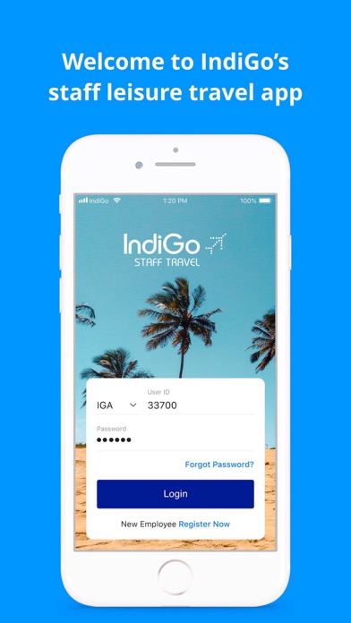 staff travel indigo app