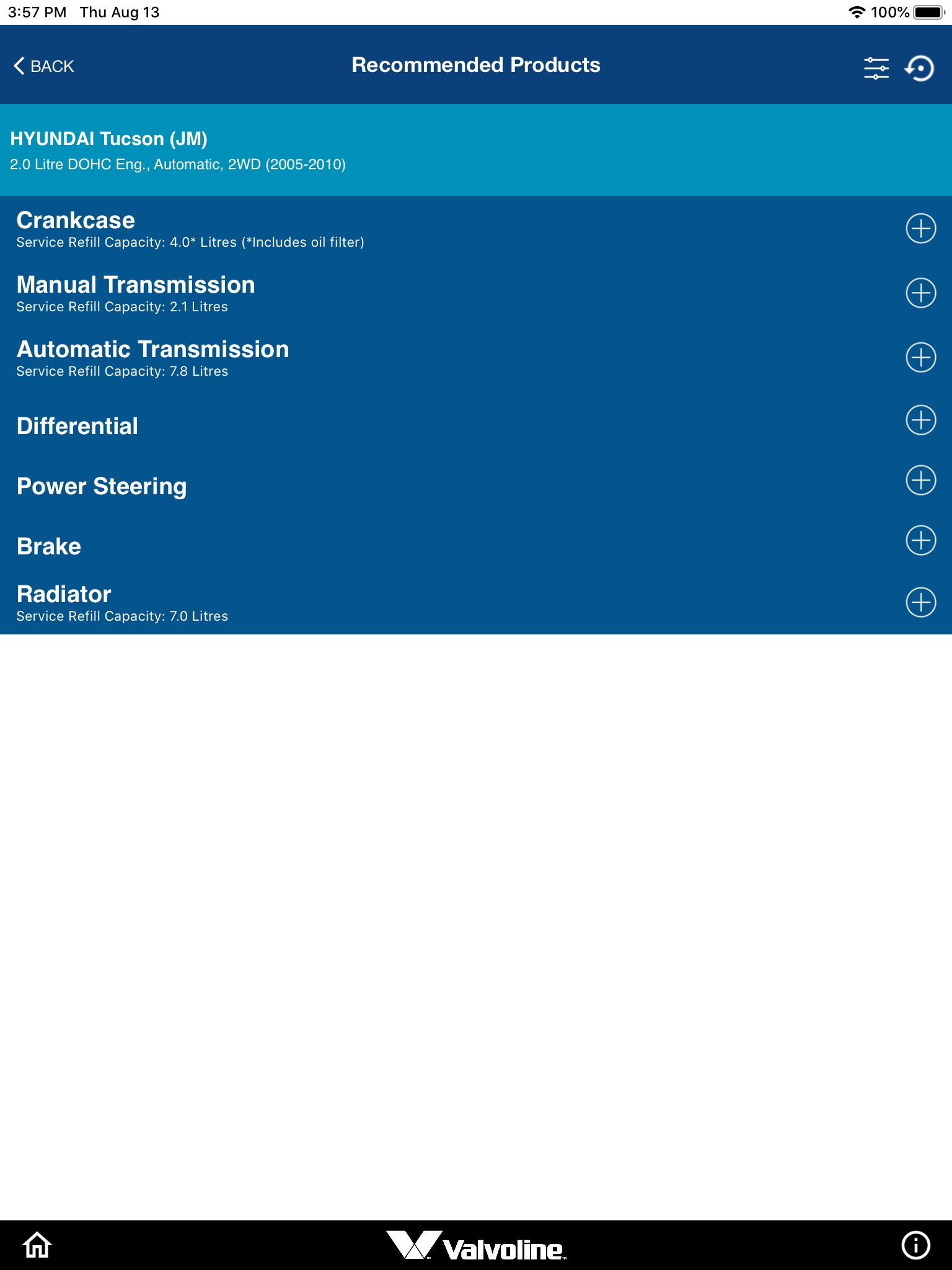 Valvoline Australia Lube Guide screenshot 4