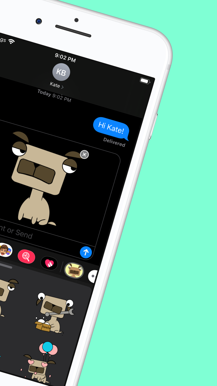 Puggy Sticker Pack - Fun Emoji