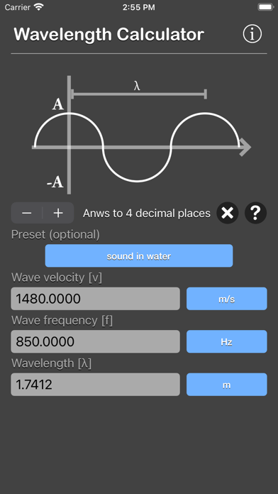 Wavelength Calculator screenshot 4