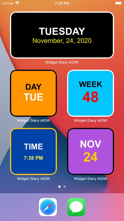 Widget Diary AIOW