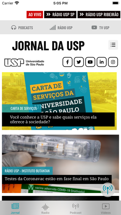 How to cancel & delete Jornal da USP from iphone & ipad 1