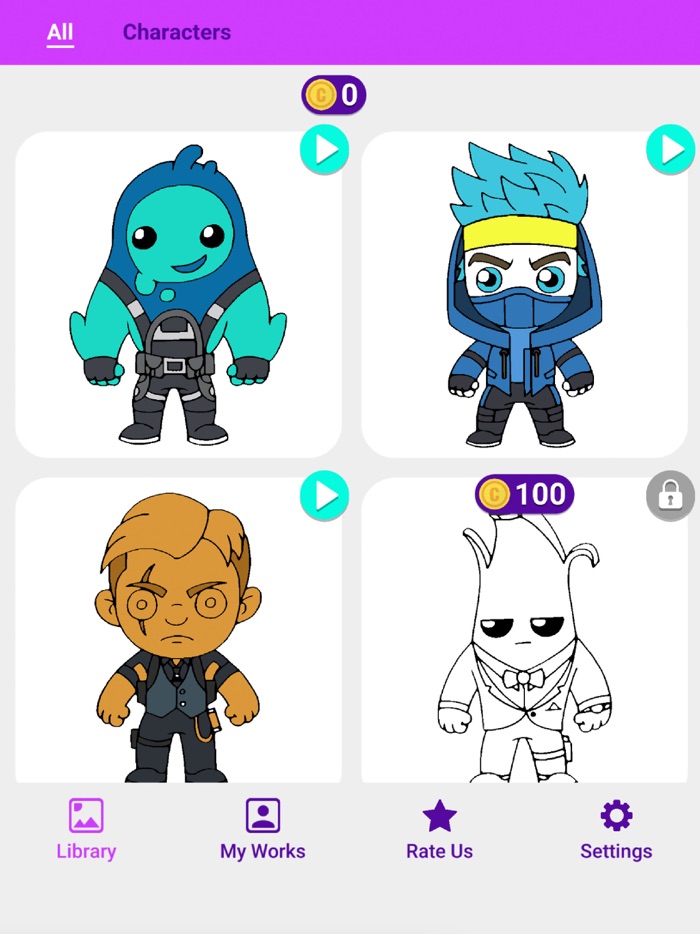 Colortnite Art - Nite Coloring