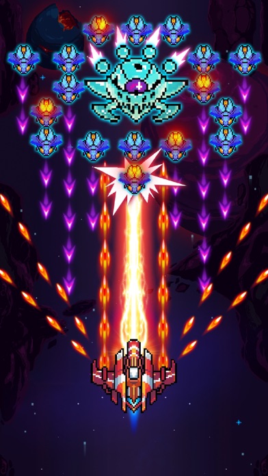 Galaxiga - ギャラガアーケードシューティングのスクリーンショット9 Galaxiga - ギャラガアーケードシューティングのスクリーンショット9