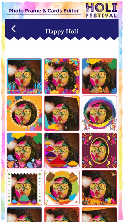 Holi Photo Frame & Card Editor