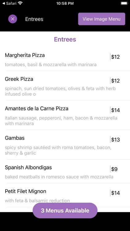 SpotMenus