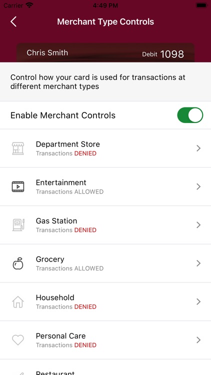 Jersey State Bank Card Control screenshot-3