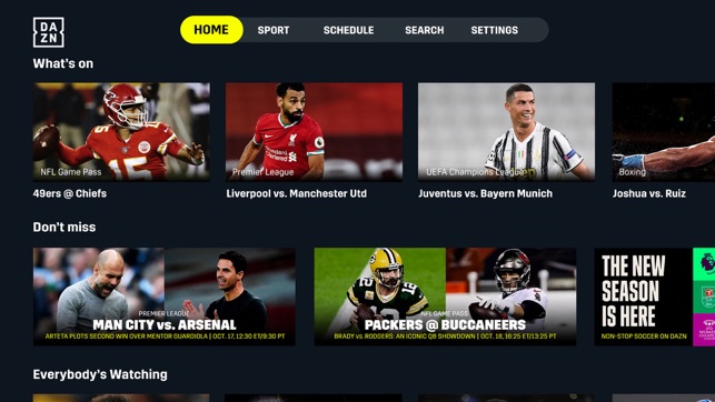 Dazn Live Sports Streaming On The App Store