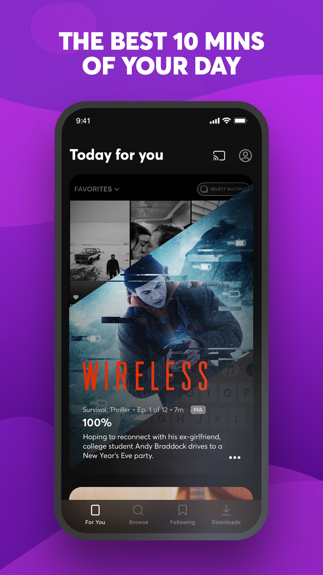 Screenshot do app Quibi: All New Original Shows