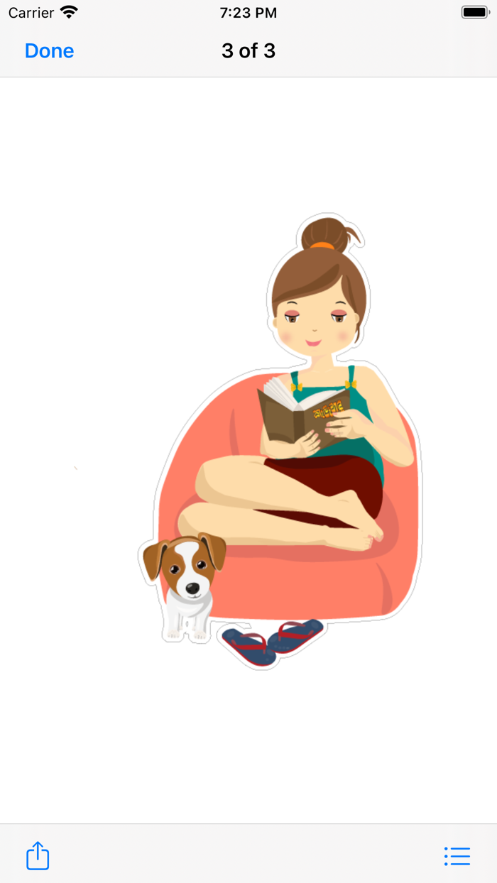 Cute Girl - Stickers