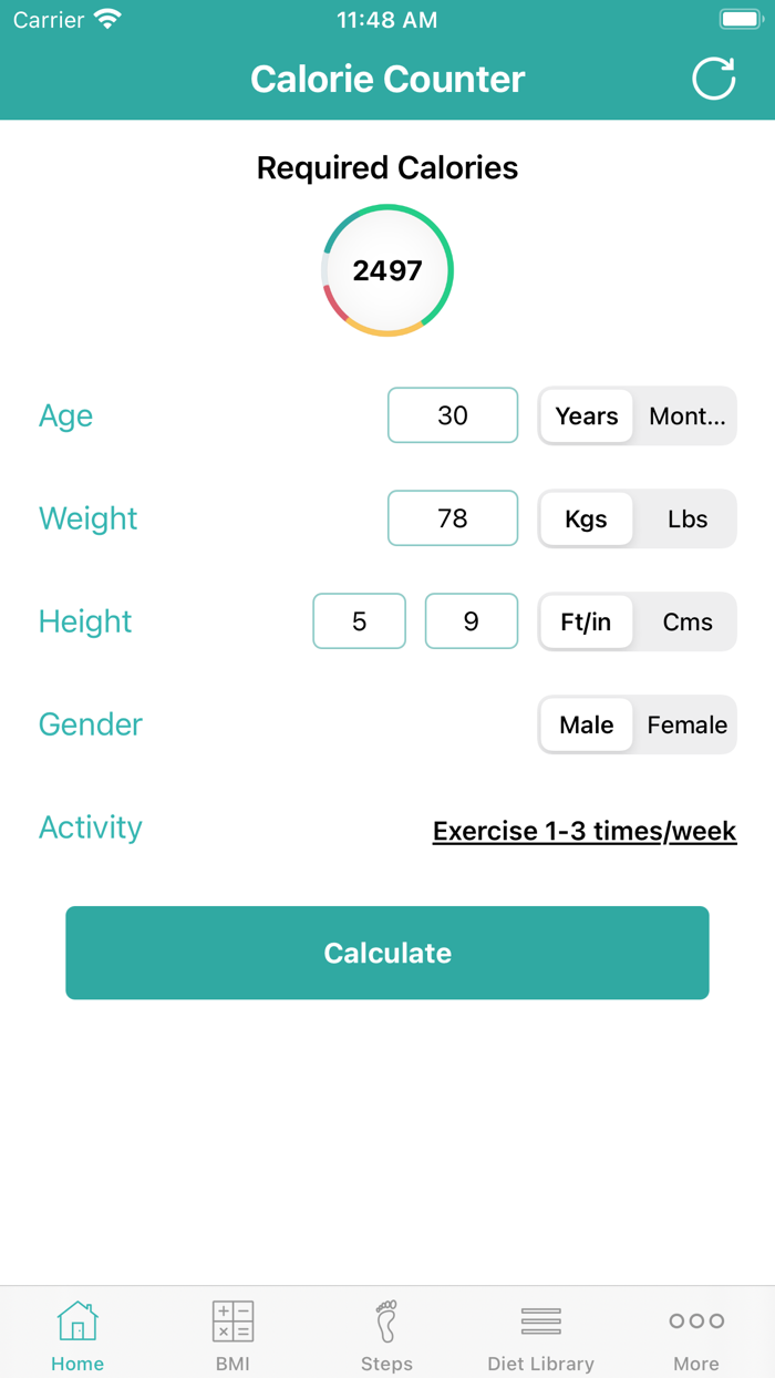 Calorie Counter - Daily Steps