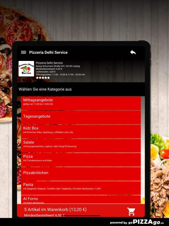 Pizzeria Delhi Service Leipzig screenshot 8