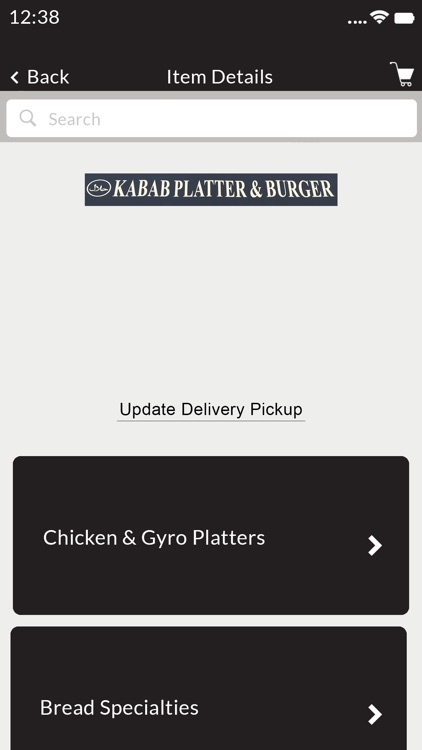 Kabab Platter and Burger