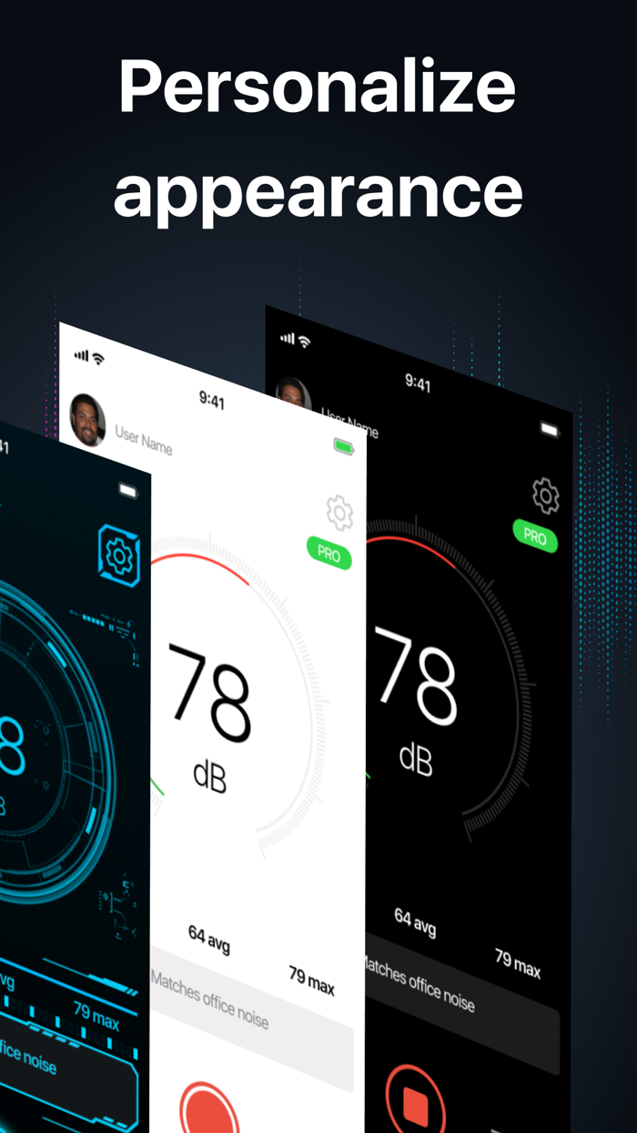 dBNoise decibel level meter
