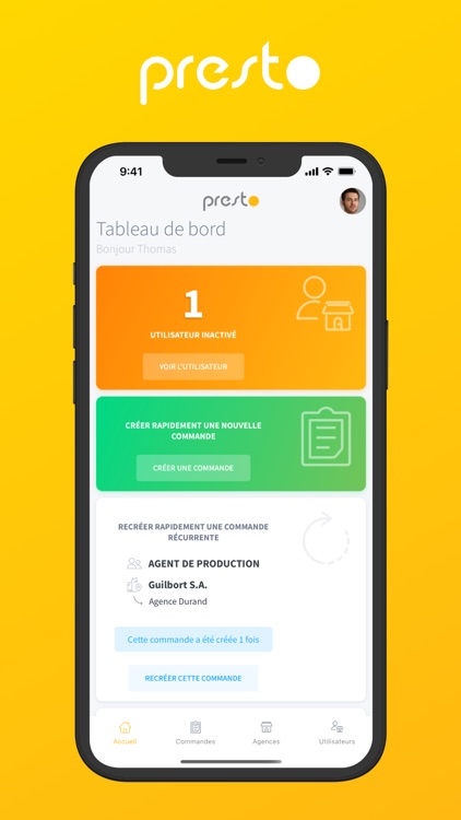 Presto - Mon espace client