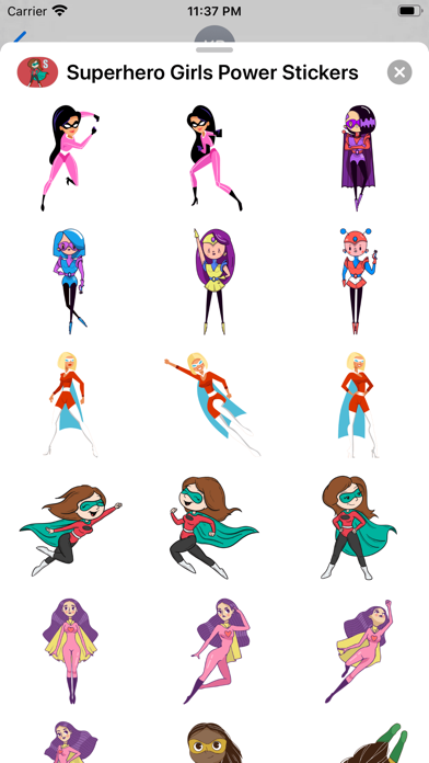 Superhero Girls Power Stickers screenshot 3