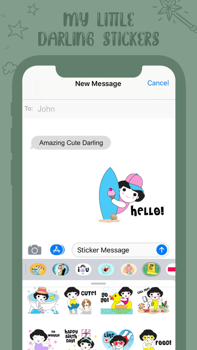 How to cancel & delete My Little Darlings Sticker from iphone & ipad 4