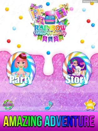 Image 6 Rainbow Unicorn Candy Salon iphone