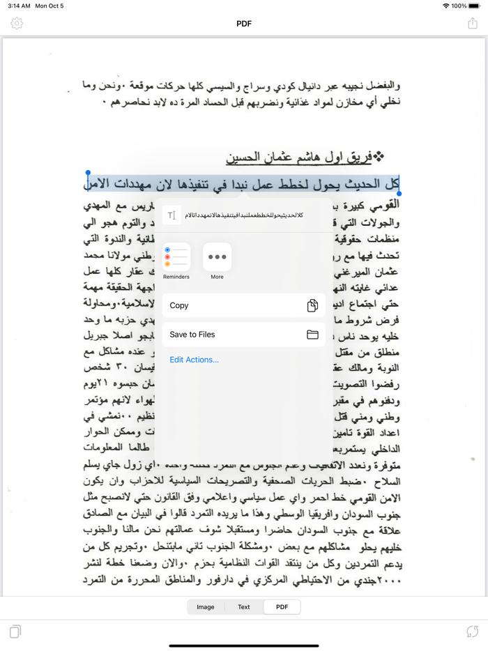 Arabic Image Text Recognition