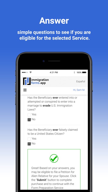 ImmigrationForms.app screenshot-4