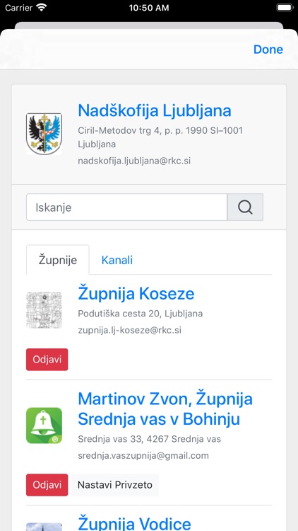 Ljubljana Nadškofija screenshot-4