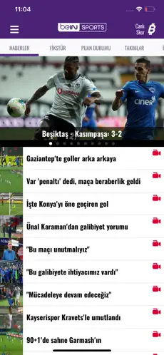 Screenshot 1 beIN SPORTS TR iphone